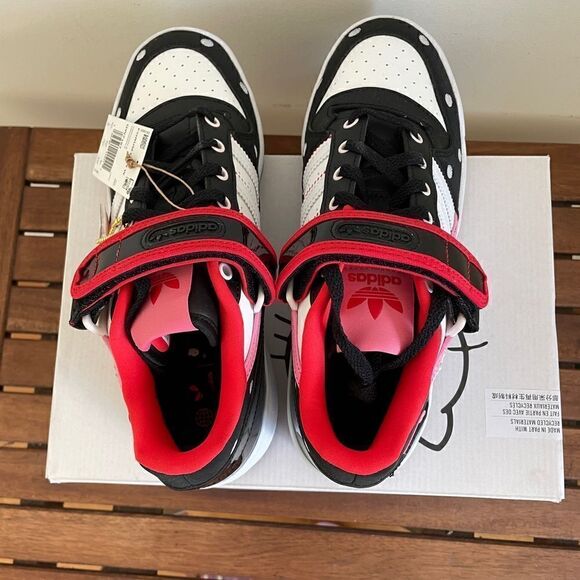 Adidas Forum Low Hello Kitty Polka Dot Women Size 8(GW7167)box slightly crushed - Picture 5 of 14